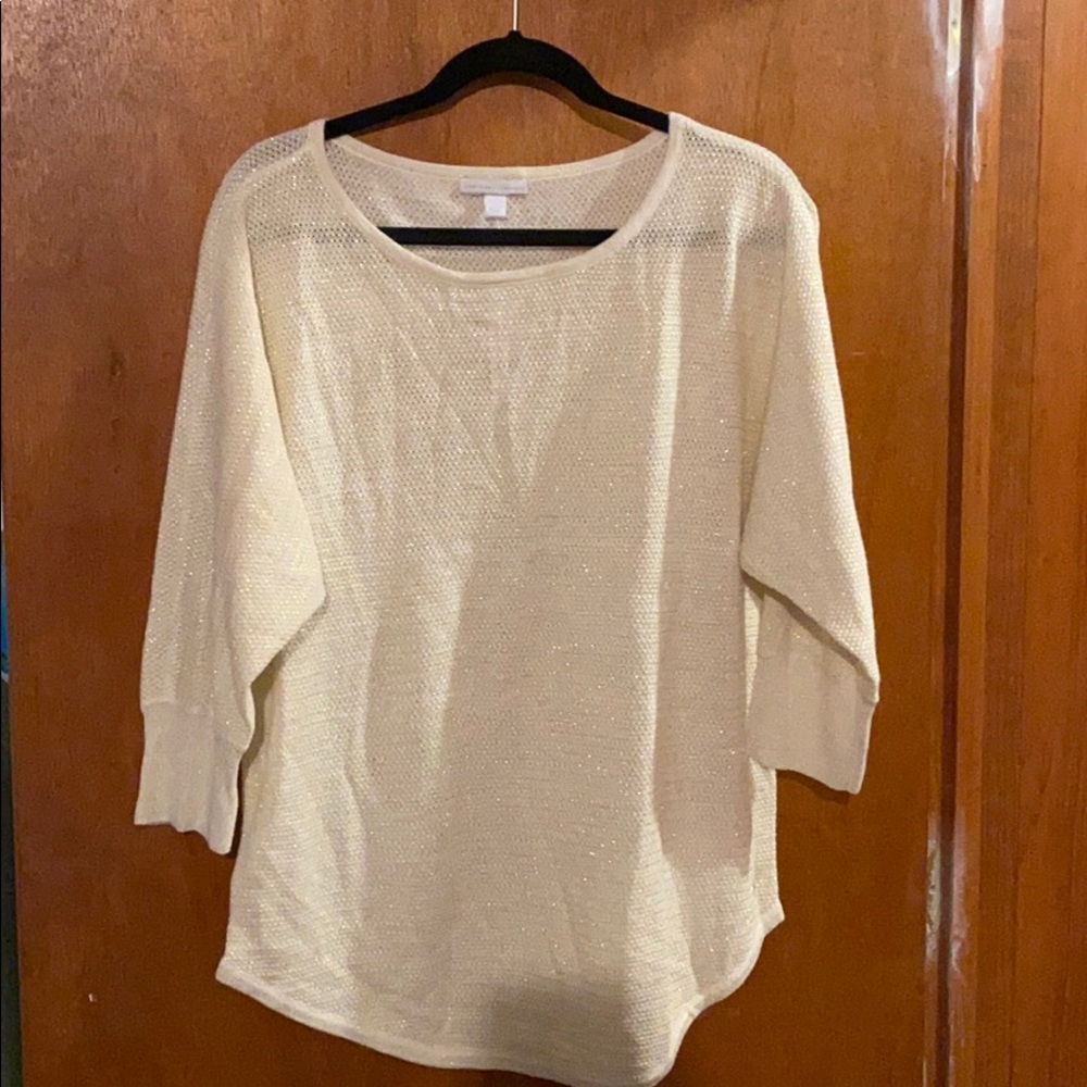 Cream sparkle sweater